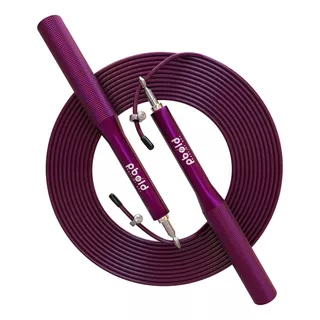 Cuerda Lazo Para Saltar Guaya Ejercicio Crossfit Fitness Color Violeta