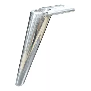 Pata Sillon Aluminio Escandinava Pulida Mesada 16cm Altura 