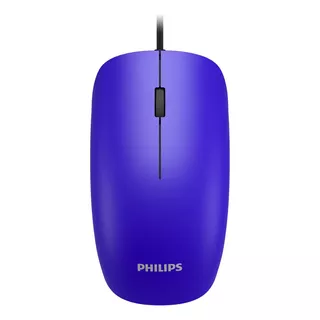 Mouse Philips M214 Cable 1.5mts Usb 1000dpi Spk7214u Color Azul