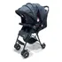 Coche Bebe Bambino Paseador Travel System Silla 3 En 1 Plegable Color Negro