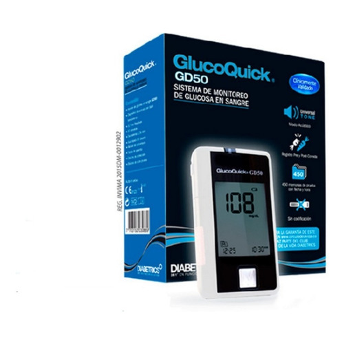 Glucometro Glucoquick Gd50 Color Negro