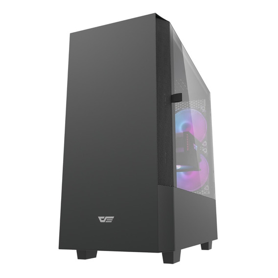 Gabinete Vertical Darkflash Dlv22 Black Atx Vidrio Templado