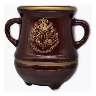 Caneca Harry Potter Poção Hogwarts Dourada 3d 350 Ml