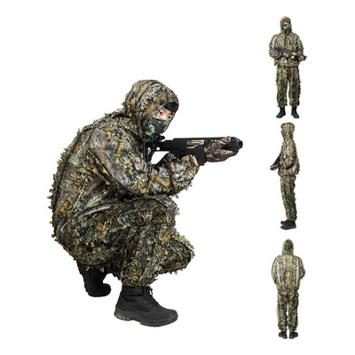 Roupa Camuflada Ghillie Sniper 3d ( Calça + Jaqueta)