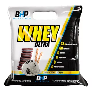 Proteina Bhp Ultra Whey Ultra 2.27 Kg 5 Lbs Bolsa Sabor Cookies