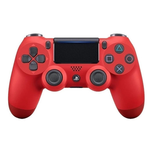 Joystick inalámbrico Sony PlayStation Dualshock 4 magma red