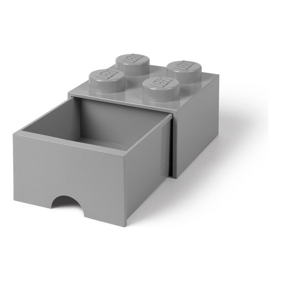 Lego Contenedor Con Cajon Apilable Organizador Brick Drawer 4 Color Medium Stone Gray