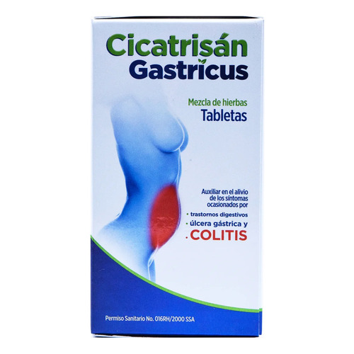 Cicatrisan Gastricus Auxiliar Contra Úlceras, Colitis 50 Tab Sabor Sin sabor