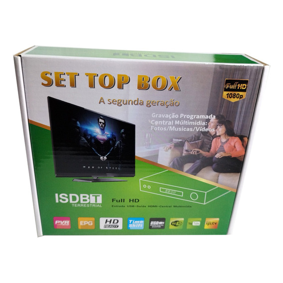 Sintonizador Decodificador Tv Digital Hd 1080p Tdt Isdbt Mc