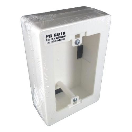 Caja Exterior Cable Canal Pvc Color Blanco