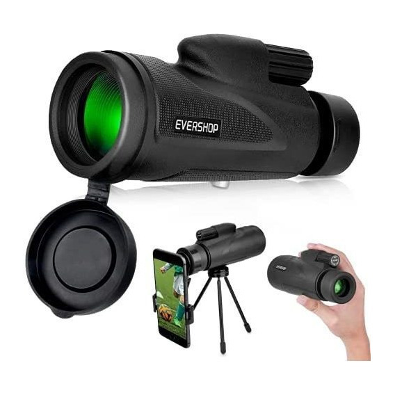 Telescopio Monocular 12x50 Evershop + Adaptador De Celular