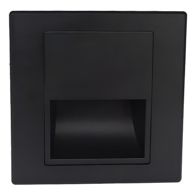 Aplique Embutido Pared Vk-lumus Negro Led Escalera Vk  