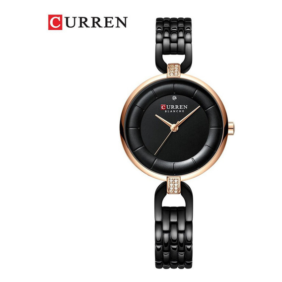 Reloj pulsera Curren KREC730120, para mujer, con correa de acero inoxidable color dorado