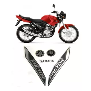 Adesivos Compatível Com Yamaha Ybr 125 Factor 2011 Vermelha Cor Adesivo Emblema Gráfico Ybr 125 Factor 2011 Vermelha