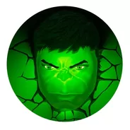 Lámpara Mural 3d Cara De Hulk