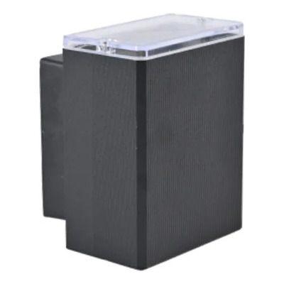 Unidireccional Stock Aluminio Negro Exterior Gu10 Calidad 
