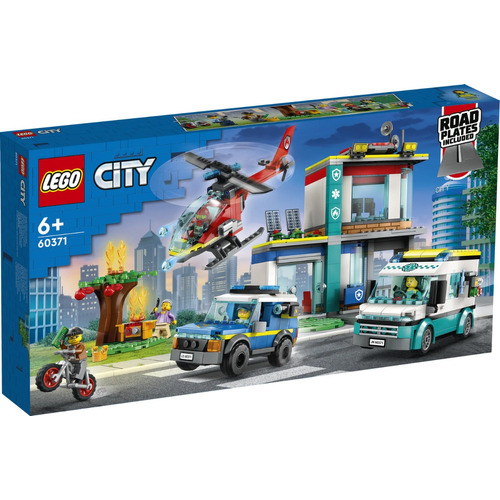 Lego City - Central De Vehículos De Emergencia (60371) Cantidad de piezas 706