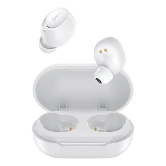 Auriculares Qcy T27 Arcbuds Lite Bluetooth 5.3 Enc, color blanco