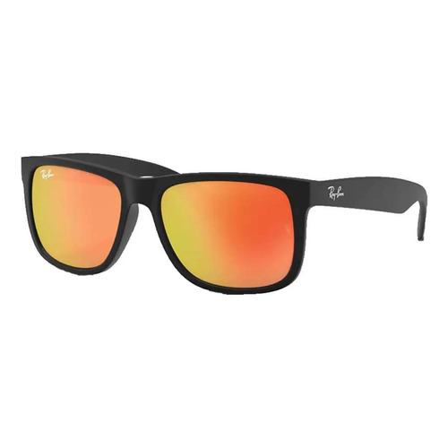 Ray-Ban Justin Color Mix RB4165 - Red - Cristal - Espejada - Matte black - Nailon - Matte black - Nailon - Standard