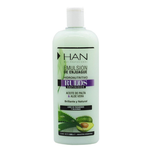 Acondicionador Han Curly Girl Hidronutritivo Rulos 500ml