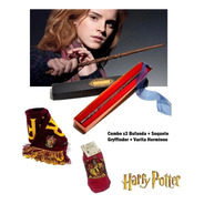 Combo Varita Hermione +bufanda Media Gryffindor Harry Potter