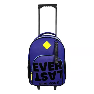 Mochilas Escolares Con Carrito Everlast Head Nasa Nena Niño Color Everlast Azul 27694