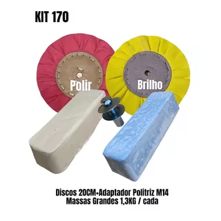 Kit 170 Polimento Brilho Tanque Rodas Cm