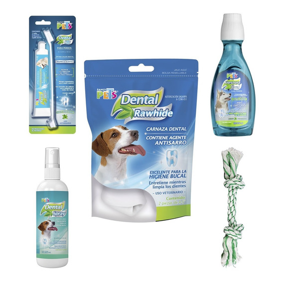 Kit Dental Para Perro 5 Piezas Fancy Pets