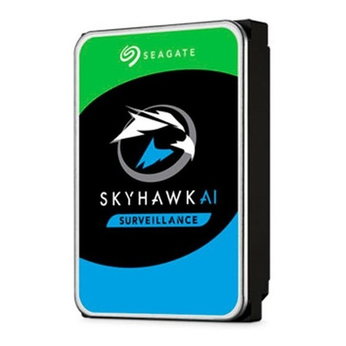 Disco Duro Interno Seagate Skyhawk Ai Surveillance 8tb /v Color Plateado