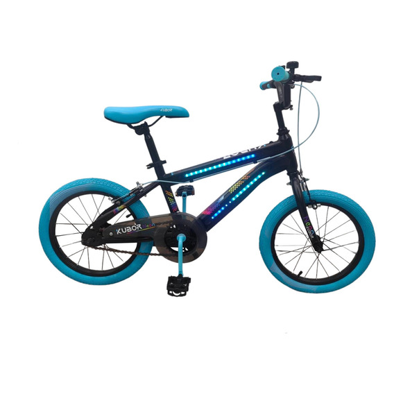 Bicicleta Para Niño De Montaña Neon Rodada 20 Kubor Luz Led Color Azul Tamaño del cuadro 20 "