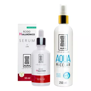 Kit Skincare Basicos Serum Acido Hialuronico + Agua Micelar 