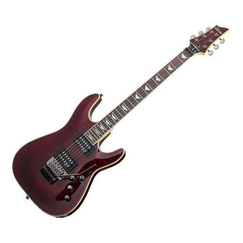 Guitarra eléctrica Schecter Omen Extreme-FR de caoba black cherry brillante con diapasón de palo de rosa