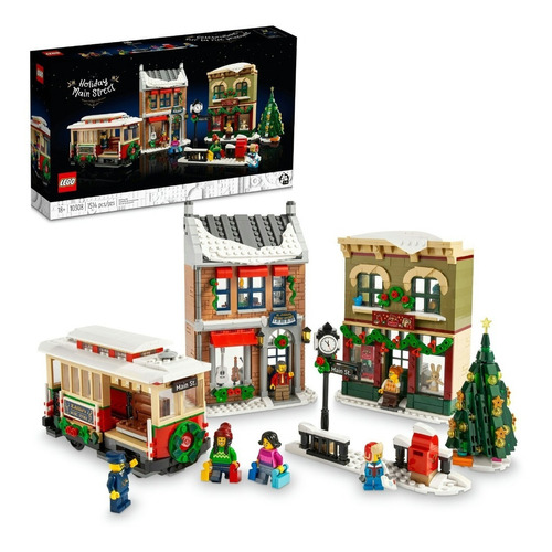 Kit Lego Icons Calle Principal En Navidad 10308 1514 Piezas