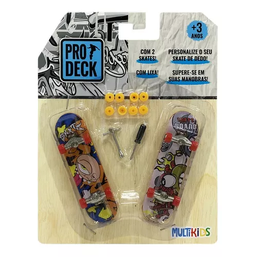 Skate de Dedo c/ 96mm Tech Deck Real Skateboards Sunny em Promoção