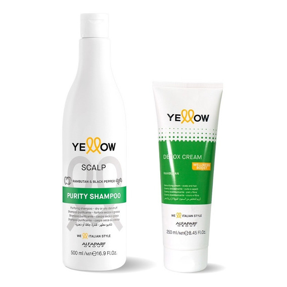 Kit Shampoo Purity + Detox Cream Yellow Scalp 