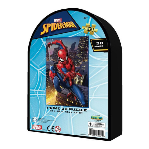 Puzzle Spiderman Marvel 300 Piezas En Lata Prime 3d