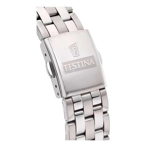 Reloj Festina Hombre Timeless F20374.4 Cronógrafo Acero Inox Color de la malla Plateado Color del bisel Plateado Color del fondo Plateado