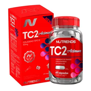 Colágeno Tipo 2 Uc2 40mg Com Vitamina C - Actmove Nutrends Sabor Sem Sabor