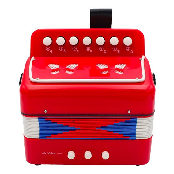 Mini Acordeon Infantil Rojo