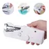 Mini Maquina De Coser Portátil A Pilas Ofertas Claras 130026 SM202 color Blanco