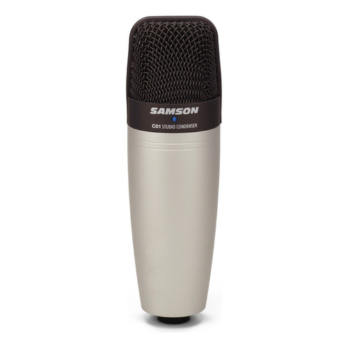 Micrófono Samson C01 Condensador Hipercardioide color plateado/negro