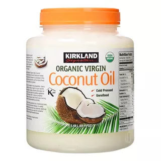 Aceite De Coco 100% Orgánico Virgen 2.48 Lts Marca Kirkland