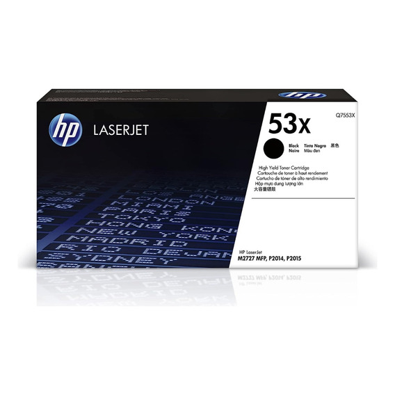 Toner Hp Q7553x 53x Negro Original 2014 2015 2727