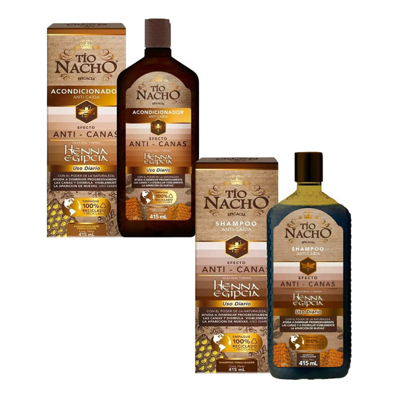 Tio Nacho Shampoo Y Acondicionador Anti- Canas 415 Ml