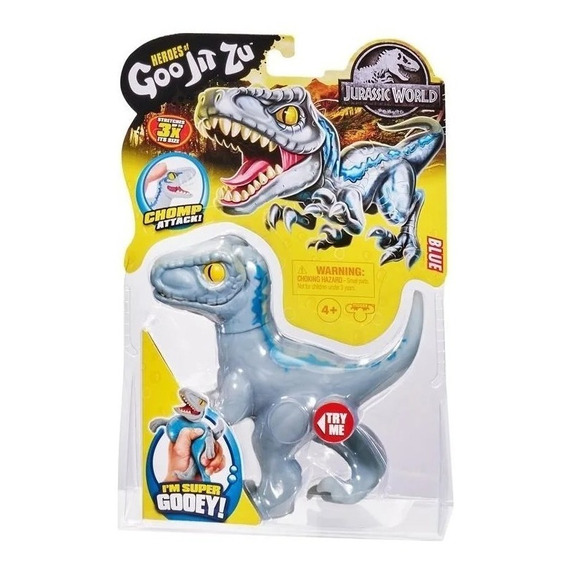 Goo Jit Zu Figura Flexible Stretchy Jurassic World Blue