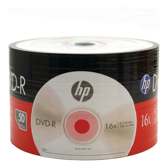 Pack Cd's Hp Dvd-r 50 Unidades 16x 4.7 Gb 
