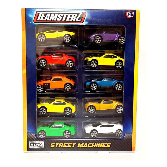 Autos Teamsterz Street Machine Diecast Pack X 10 Und