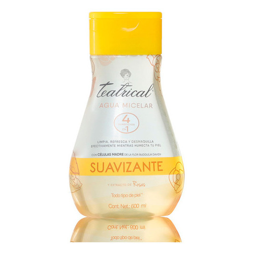 Agua Micelar Teatrical Suavizante Agua De Rosas 600ml