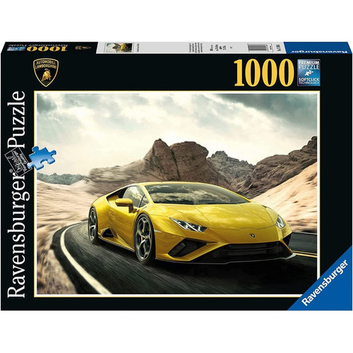 Rompecabezas Lamborghini Amarillo 1000 Pz Ravensburger Car