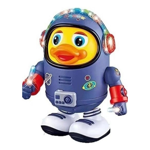 Pato Del Espacio Bailarin Luz Musica Dance Robot Astronauta Color Azul Personaje SPACE DUCK